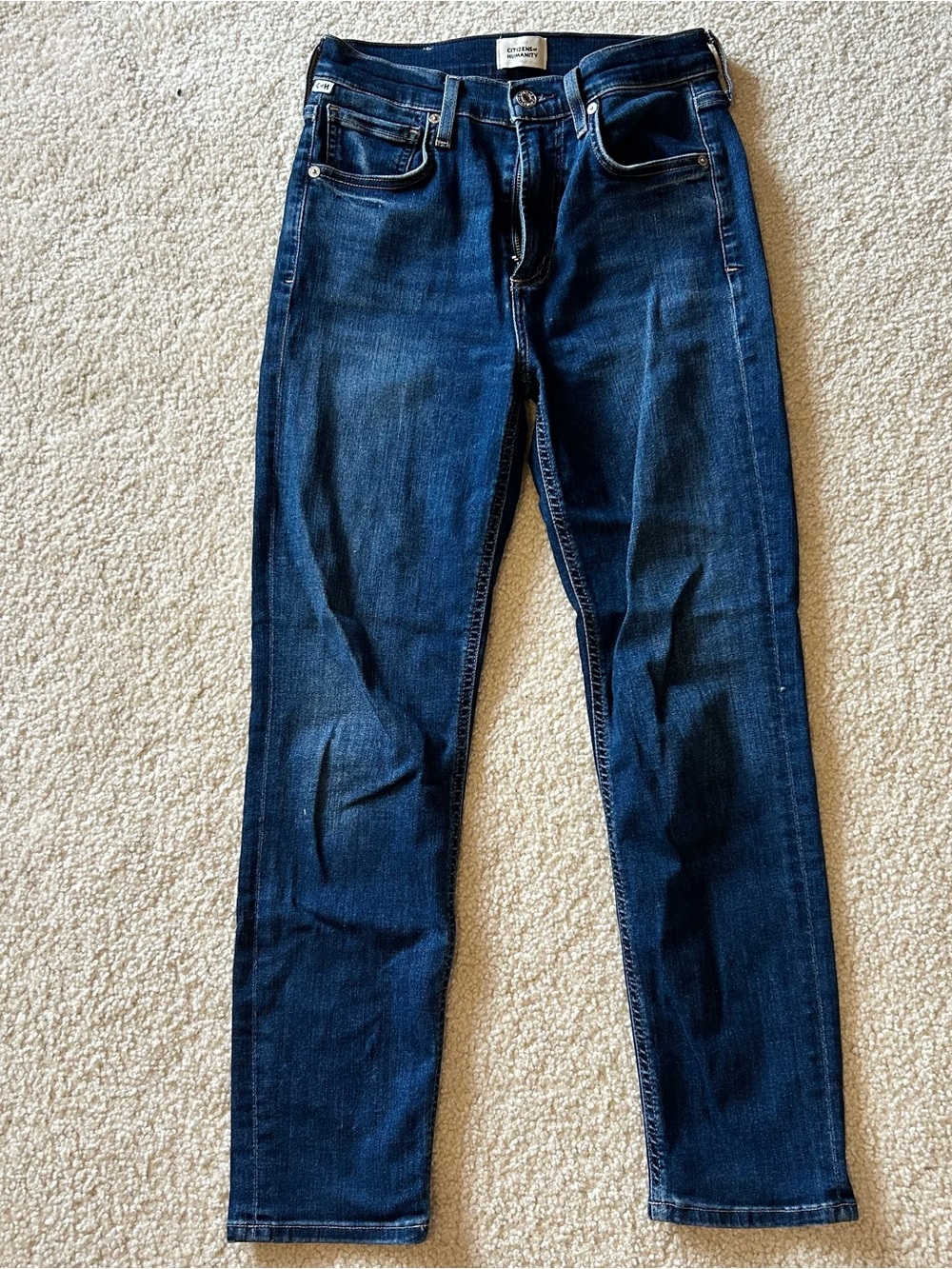 Isola Dark Blue Straight-Leg Jeans